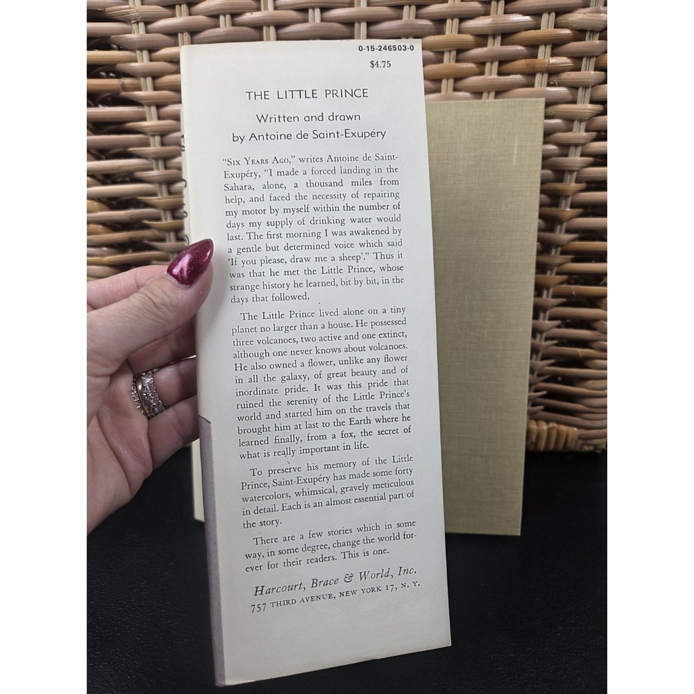The Little Prince by Antoine De Saint-Exupery 1943 Reynal Early Hardcover GOOD - Picture 3 of 15